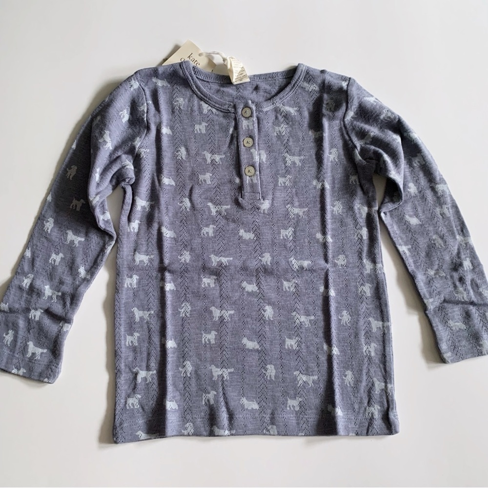 Kids Grey Long Sleeve Shirt